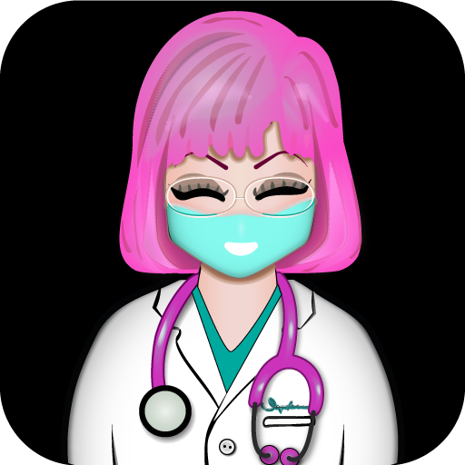 Ícono de una doctora para la app de Calculadora Médica.